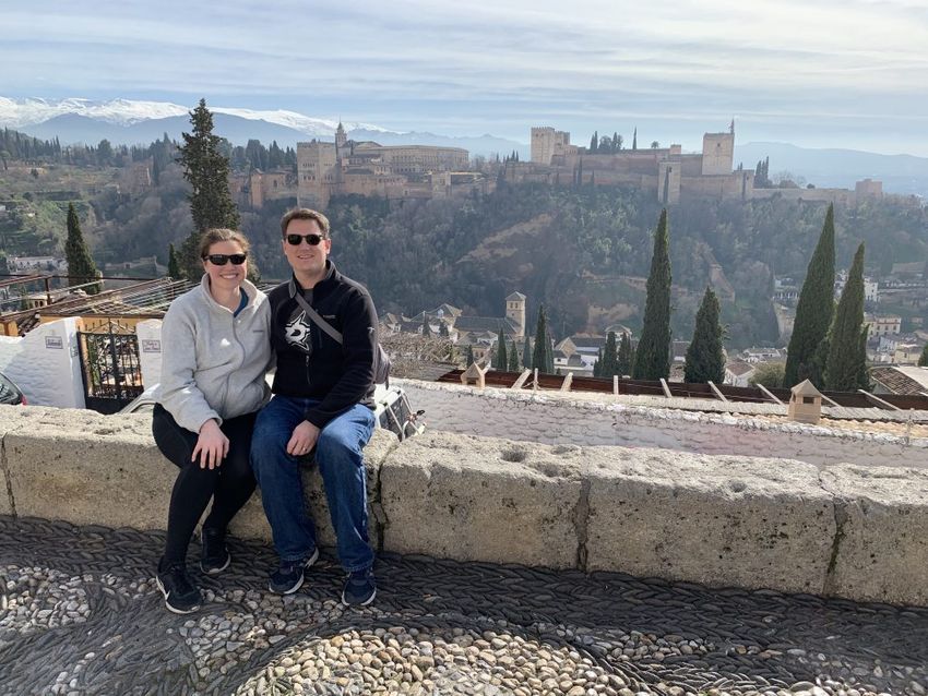 Selfie with Alhambra in the background