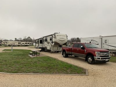 RV site at Whistlestop RV Park