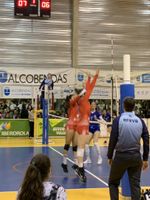 Andie playing in volleyball match