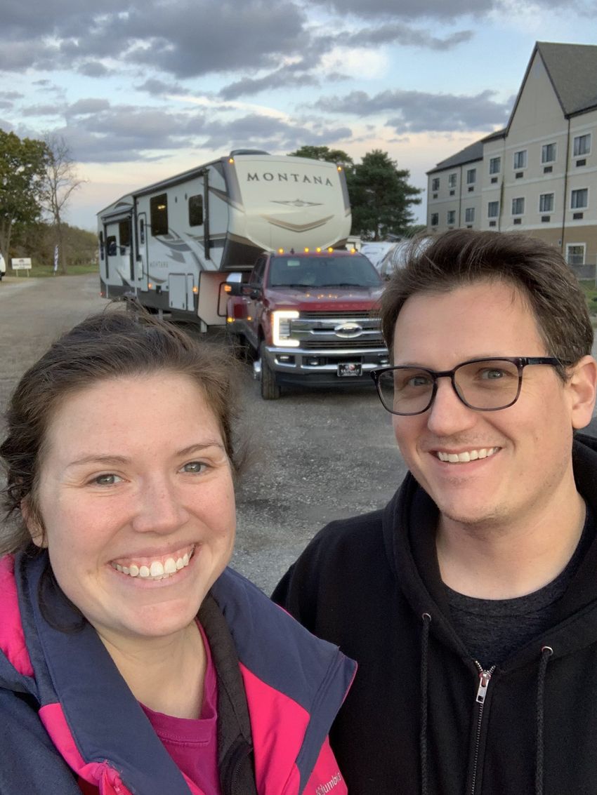 Picking up our new home Keystone Montana 3813MS