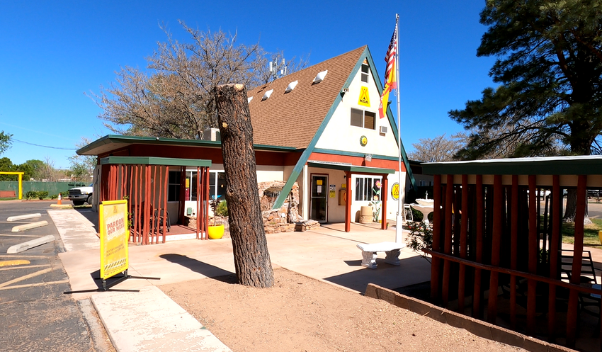 The KOA check-in office